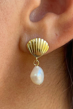 Pearly Shell Earrings