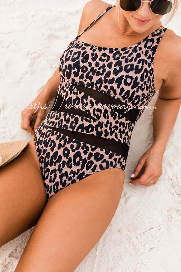 Seaside Sand Dunes One Shoulder One-piece Swimsuit