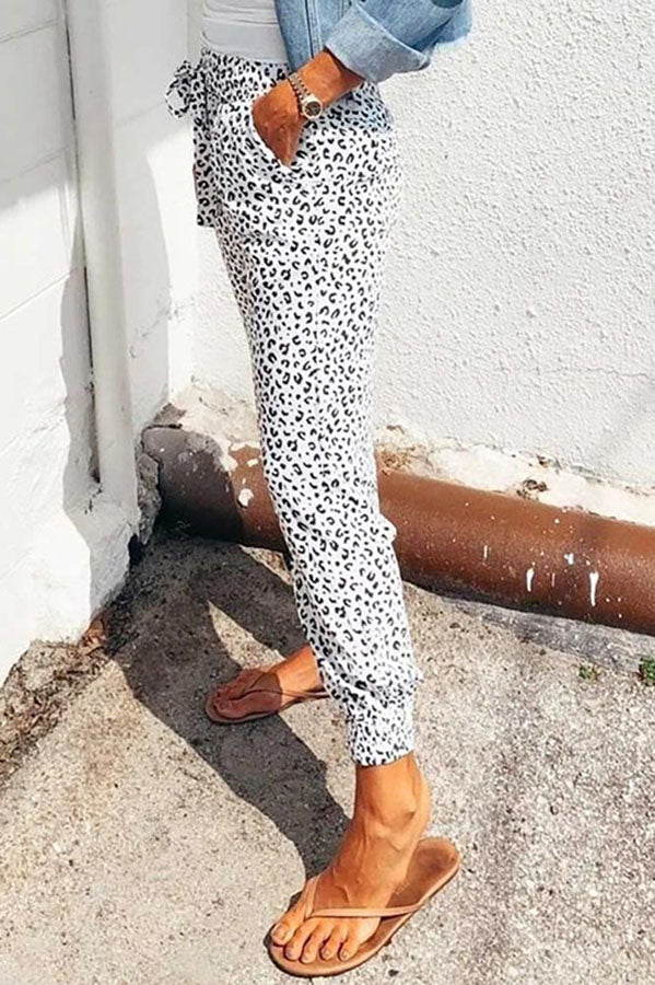 Only Sunshine Leopard Casual Pants