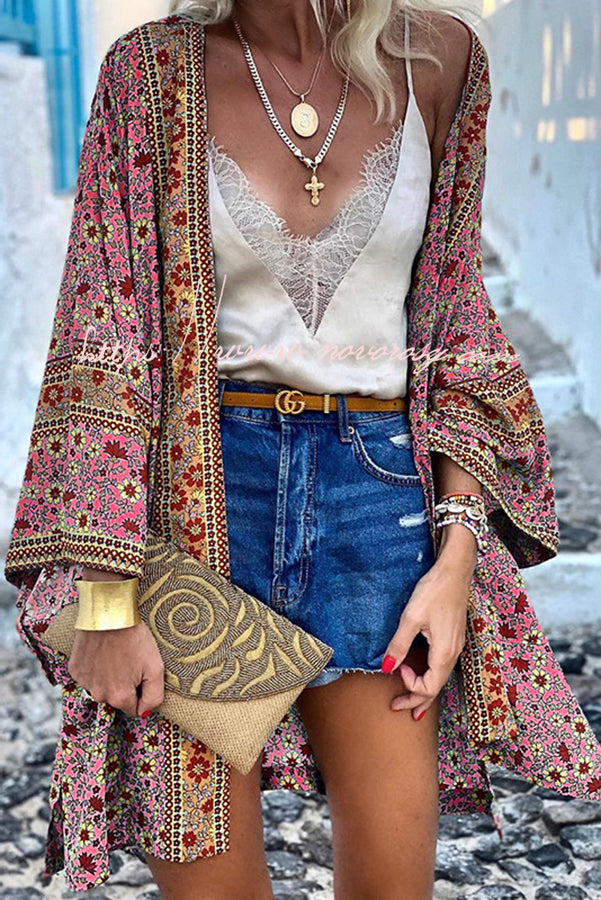 All I Want Floral Kimono Cover-up