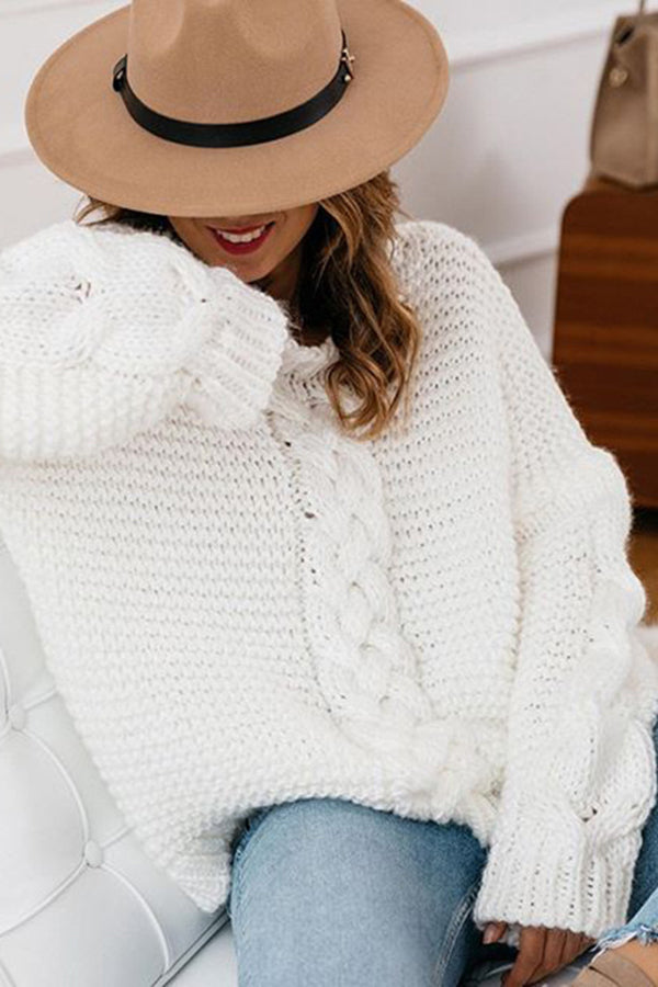 Once Upon A Fall Cable Knit Sweater