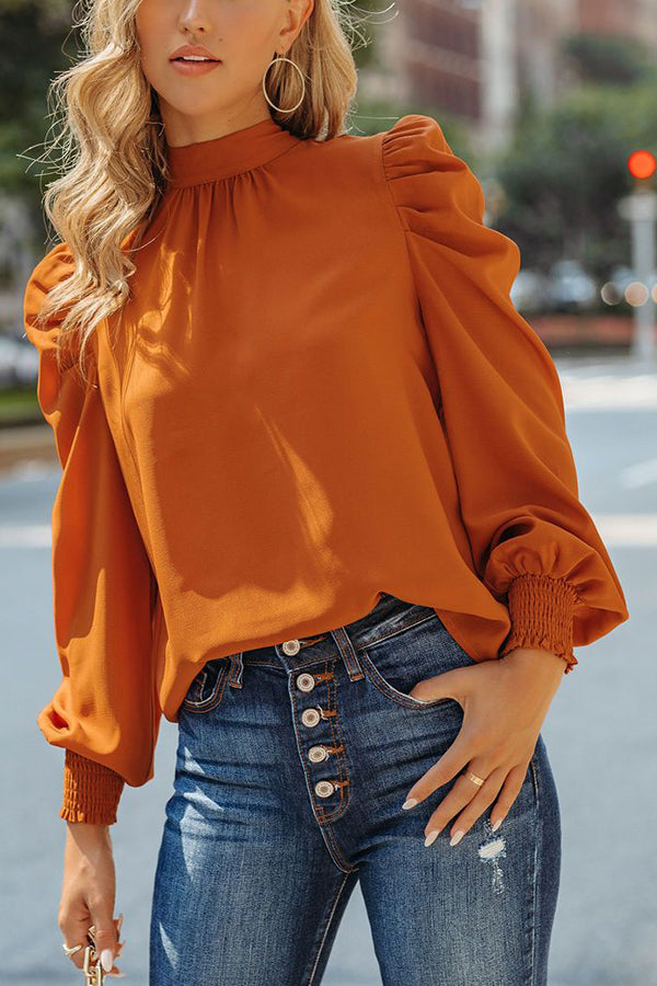 Chance At Happiness Statement Sleeve Blouse