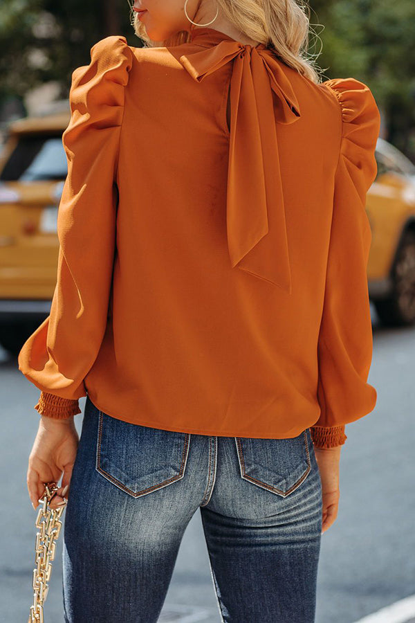 Chance At Happiness Statement Sleeve Blouse