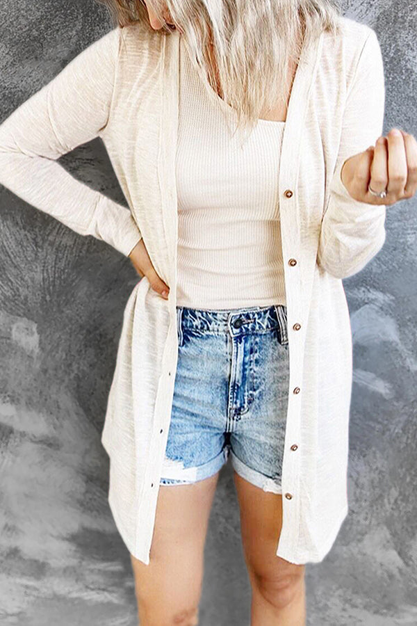 Perfect Summer Time Lightweight Relaxed Cardigan