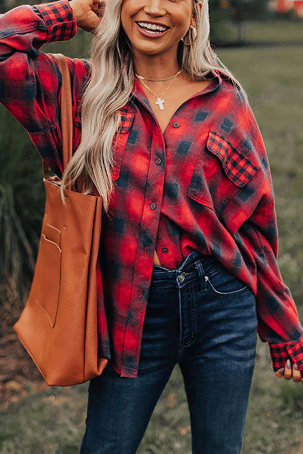 Mountain Moves Flannel Relaxed Blouse