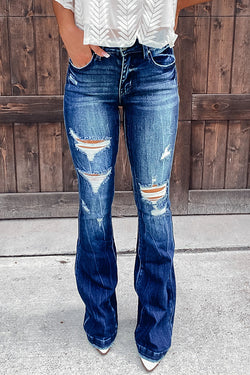 Bailey Distressed Flare Jeans