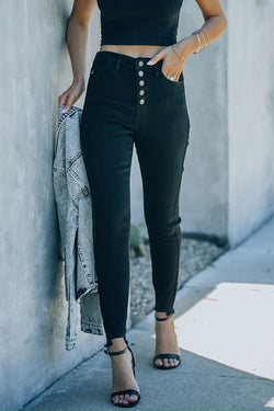 Big Easy Button High Rise Skinny Jeans