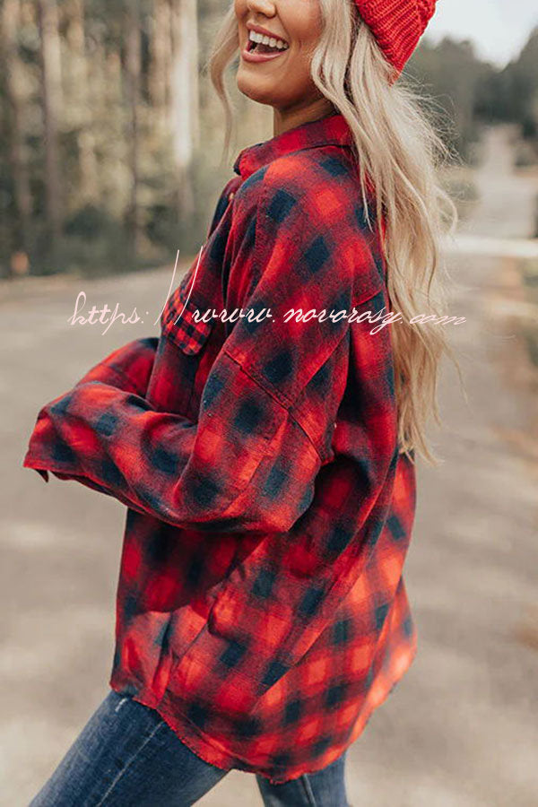 Mountain Moves Flannel Relaxed Blouse